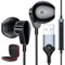 Cuffie USB per Computer,Auricolari PC con Filo con Microfono Cancellazione Rumore In Ear Auricolare Gaming con Funzione di Disattivazione Audio Controlli per Streaming Live Office Chromebook Windows