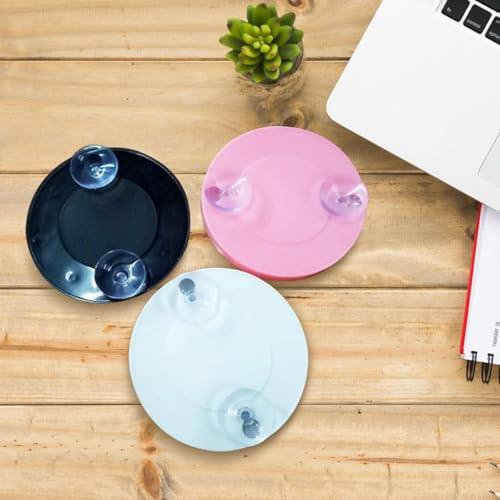 CWPJUNDGP Mini Vanity Mirror: 10x with 7.5cm Suction Cup, Magnifying Glass, Small Round Mirror