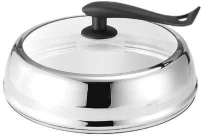 Lock för stekgryta Pannlock i härdat glas - Ersättande Wok-lock Wok-panna-lock Lagergrytor Lock Gryta Pannlock Kastrulllock Fristående Pannlock Universallock(32)