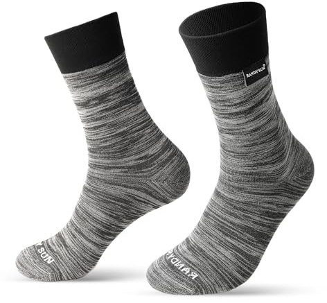 RANDY SUN Calcetines Impermeables Ultrafinos Coolmax Hombre Mujer - Transpirables Tobilleros para Ciclismo, Running, Pesca, Golf, Moto y Deporte