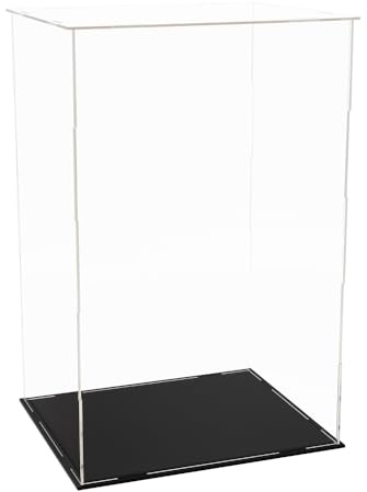 Odoria Boîte d'Exposition Vitrine en Acrylique (22x18x35 cm) Anti-poussière Rangement pour Figurine 1/6 Poupée de 30 cm, Montage Requis