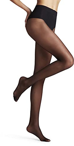 FALKE Shaping Top 20 DEN W Ti transparente con efecto moldeador 1 pieza, Pantimedias Mujer, Negro Black 3009, M-L