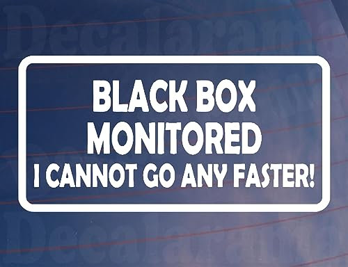 Car Sticker Black Box Monitored Window Bumper Door Young Driver Decal Present
