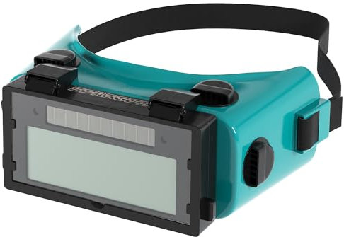 SPARGOS Lunettes De Soudage Auto-Assombrissantes LCD, Masque De Soudage Solaire, Lunettes De Protection Des Yeux Avec Lentille Relevable Pour Gaz