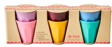 Rice - 6 tazas de melamina para café expreso