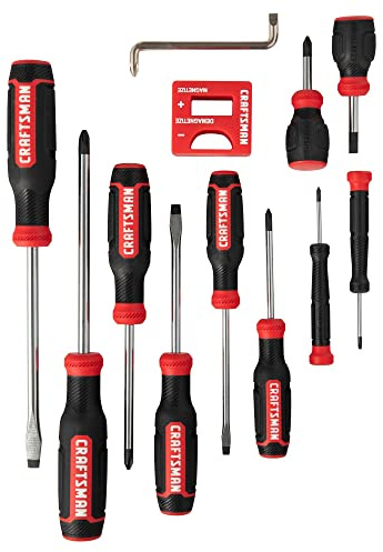 CRAFTSMAN Screwdriver Set, Bi-material, 12 Piece (CMHT65071N)