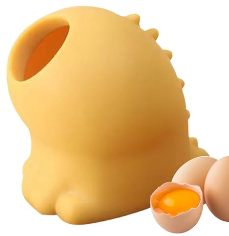 Strumento separatore per albume d' , separatore di tuorlo d' bianco, separatore di tuorlo d' , Strumento da cucina in silicone, Divisore per tuorlo di rilascio rondine, Filtro per albume