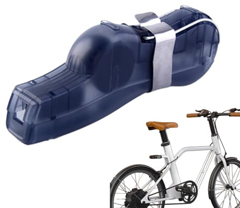 Raypontia Rondella per catena per moto, pulizia della catena per bicicletta,Spazzole per pulizia biciclette con tre spazzole | Spazzole per pulizia biciclette, dispositivo di rimozione catena moto,