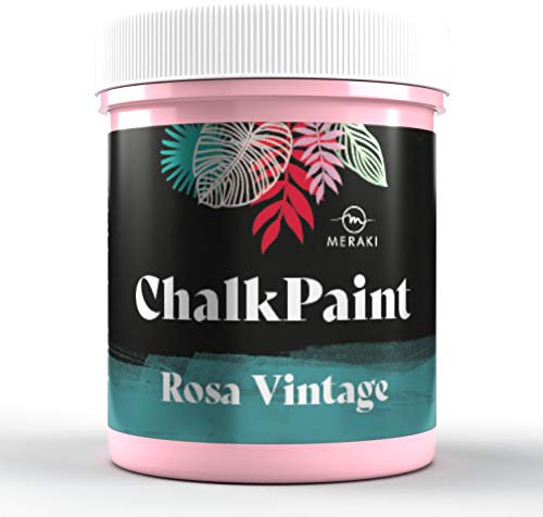 Meraki CHALK PAINT Pintura efecto tiza al agua mate (500ML) (ROSA VINTAGE)