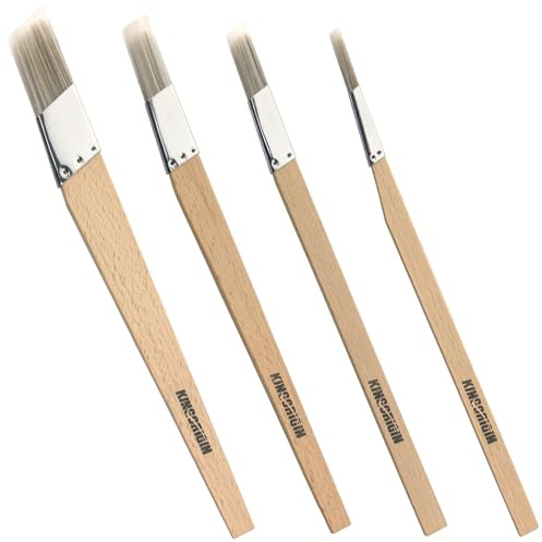 King Origin Trim Paint Brushes Set of 4-0.25 0.5 0.7 1 Slant