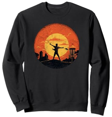 Disc-Golf-Jugador Disc-Golfing Game Vintage Disc-Golf Sudadera