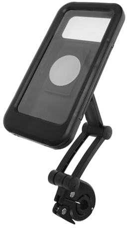 Alipis Support de Téléphone Étanche pour Moto et Vélo, Fixation Stable Rotation 360°, Compatible Smartphones, Navigation Pluie et Activités Tout-Terrain