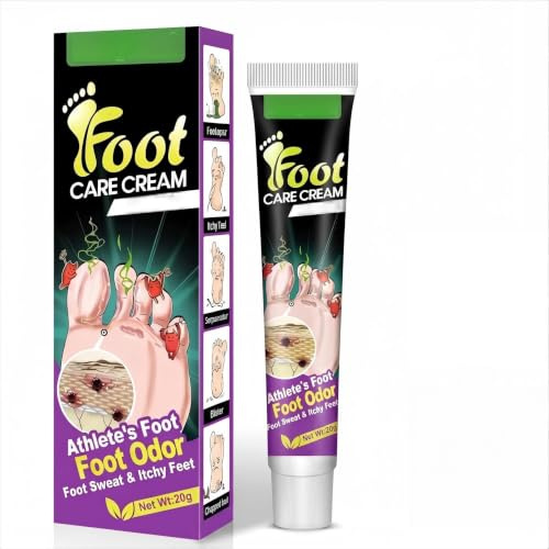 Crema per il Piede d'Atleta, Crema per la Cura dei Piedi, Deodorante per i Piedi, Nutriente e Idratante, Cura Delicata, 20g