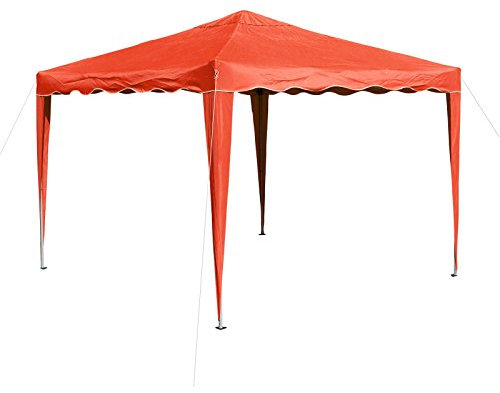 DEMA Alu/Metall Faltpavillon 3x3 Meter Terracotta