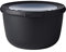 Mepal - Multi Bowl Cirqula Round - Vorratsdose mit Deckel - Geeignet als Luftdichte Aufbewahrungsbox für den Kühlschrank, Mikrowellengeschirr & als Frischhaltedosen - 1000 ml - Nordic Black