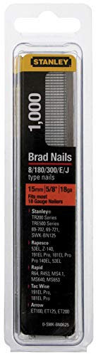 1 paquete de 1000 clavos tipo J 15 mm x BDCT12N