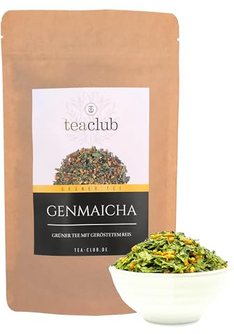 Genmaicha-te löst 500 g, japanskt grönt te med ris, Kirishima Japan grönt te, Teaclub Grönt te