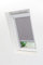 LYSEL - Qualitätsdachfensterrollo abdunkelnd hellgrau Rollo geeignet für Velux Dachfenster F06, FK06, (B x H) 49.30cm * 94cm in grau/hellgrau