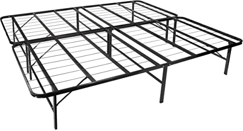 i-flair Metallbett Klappbett 160x200 cm Letto, platzsparendes und langlebiges Faltbett/Gästebett auf Füßen mit Stauraum – alle Größen