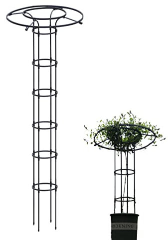 Gartenspalier, Rankhilfe Für Kletterpflanzen Im Freien, Vertikaler Metallschirm-Gitterturm, Gartenspalier, Kletterpflanzen-Unterstützung Für Weinreben, Tomaten, Erbsen Und Andere Lebende Pflanzen