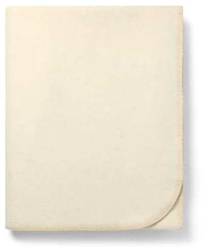 Dicke Decke aus Alpakawolle, schwer, für Camping, drinnen und draußen, weiches Peru, Doppelgröße, einfarbiges Design (Elfenbein, Doppelbettgröße)