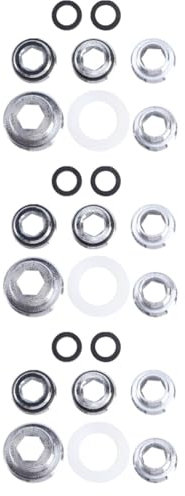 HOMSFOU 3 Set Connettore Rubinetto Addolcitore Rubinetto Filtro Vasca A Getto Ugello Acqua Regolabile Filtro Acqua Vasca Da Bagno Kit Filtro Acqua Rubinetto Filtro Acqua 5 pezzi * 3