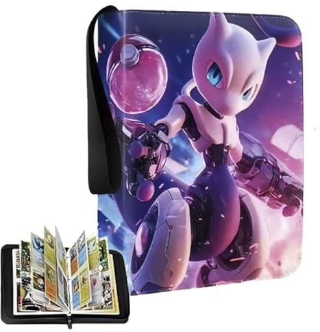 Album per carte Pokemon, 50 pagine, capacità 400 carte, album Pokemon, carte da collezione, album portatile, impermeabile, regalo Poké mon per ragazzi, ragazze e bambini
