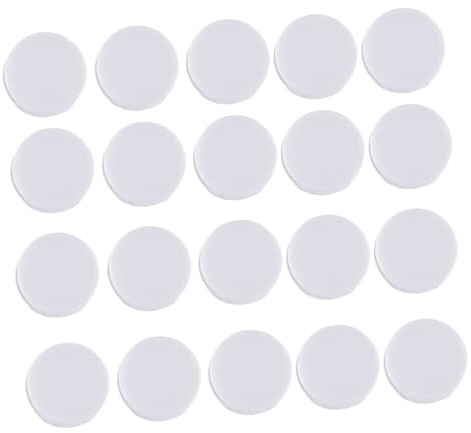 SHINEOFI 50 Pièces Boîte à Grelots Plastique Blanc Plat Ovale Léger pour Réparation Jouets Bébé et Animal, Accessoires DIY pour Créer Jouets Sonores Amusants