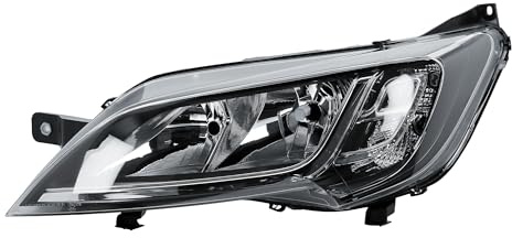 Faro anteriore Faretto Anteriore Nero Sinistro con Motore per Fiat Ducato Citroen Jumper Peugeot Boxer 2014-2025 Opel Movano 2019-2025