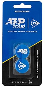 Dunlop ATP Flying D Shock - Bleu - Pack Officiel de 2 amortisseurs de Vibration de Tennis - Amortisseur pour Raquette de Tennis