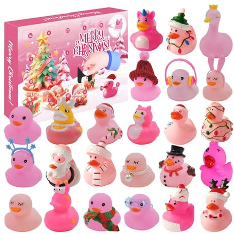 Adventskalender leksak nedräkning 24 dagar till jul, mittbord animerad samlarobjekt söta pojkar flickor tonåringar vuxna par