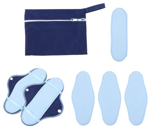 YARNOW Diario Lavable Reutilizable de 8 Piezas para Menstruación y Lactancia Compresa Higiénica Absorbente Transpirable y Antidesodorante Uso Diurno y Nocturno