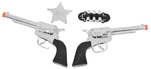 Revolver – Erwachsene – Western Kostüm Zubehör für Cowboy, Sheriff & Wilder Westen – Karneval, Fasching & Mottoparty – Kunststoff Revolver
