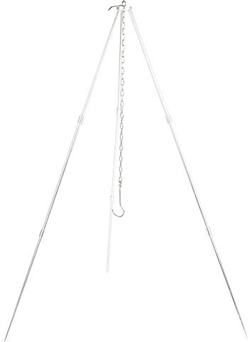 Jenivaint Cadena para Barbacoa, Parrilla para Cocinar, Trípode de Alúmina Dura, Parrilla Colgante, 54 X 41 X 80 Cm, Cadena, Diseño Plegable Portátil para Acampar en Familia, Picnic