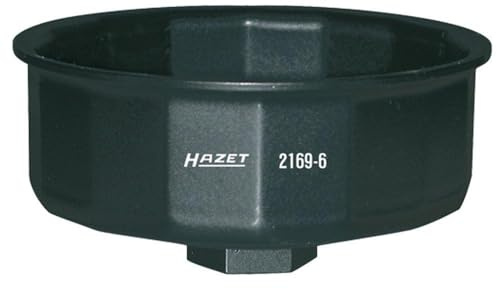 HAZET 2169-6 12.5 mm Square Hollow 16-Point Profile Oil Filter Wrench - Multi-Colour