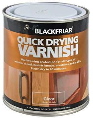 Blackfriar QDDVCS250 250 ml Quick Drying Duratough Interior Satin Finish Varnish - Clear