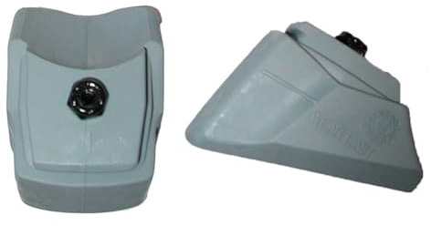 Rollerblade Brake Pad Non-Marking Grey - Brake Pads for Inline Skates, Indoor, Scratch Free, Pack of 2