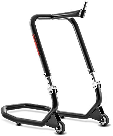 Béquille Moto Avant sous T de Fourche ConStands V5 Noir avec 21mm Pin
