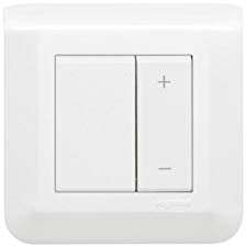 Legrand 048870L Interrupteur Variateur Toutes Lampes, 2 Fils Mosaic, 2 Modules, Complet Blanc