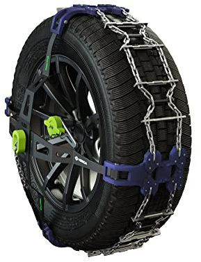 Veriga T-A70 TRACTIVA AUTO Laufflächen Schneeketten Satz (1 Paar= 2 Stück) automatische Spannung & komfortable Montage für PKW & Elektrofahrzeuge