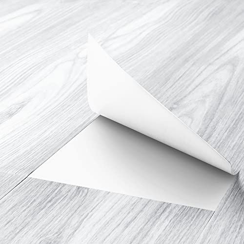 Funstick Revêtement de Sol Vinyle Autocollant Parquet PVC Adhesif Sol D'effet Bois Imperméable Dalle Vinyle Adhesif Sol Antidérapant 5 Planches Décoratives 0,675 M² Pour Salle de Bain Papier Peint