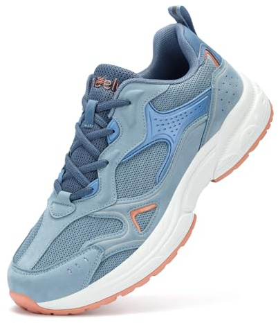 Kricely Zapatillas Trail Running Hombre de Calzado de Correr en Montaña Antideslizantes Zapatillas de Trekking Ligeras Zapatos Deportivo de Exterior（Azul 43）