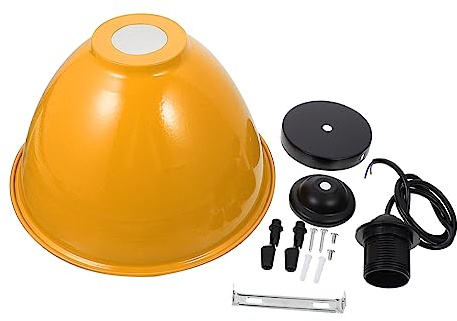 HOMSFOU Lámpara Colgante De Aluminio 10 Pulgadas Amarillo 220v Para Restaurante Barra Decoración Interior Diseño Moderno Elegante