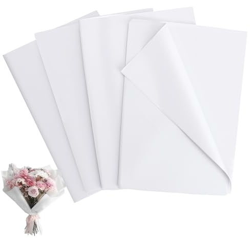 Realjoy 80 Hojas de Papel de Seda, 50 x 70 cm, Papel Seda para Envolver, Rellenar, Flores, Bodas, Navidad, Bricolaje, Cumpleaños