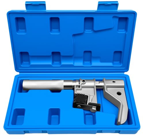 ZKTOOL Universellt externt gängreparationsverktyg, extern trådspårare, kraftig reparationsverktyg, för 1-1/4 tum till 5 tum O.D, alternativ till OTC 7402, utbytbara V-pads och matriser