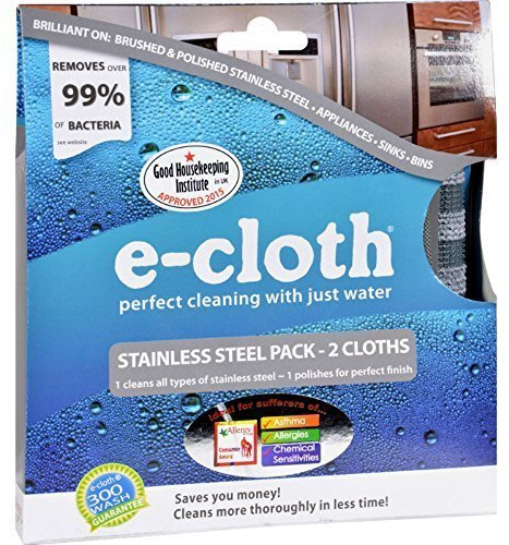E-cloth Microfibre Cleaning Cloth - Stainless Steel ( Multi-Pack)
