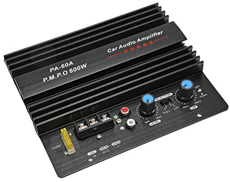 HiFi Sound 600 W 12 V Auto-Verstärkerplatine, Subwoofer-Fahrzeugelektronik-Leistungsverstärker, mit Wärmeableitungsdesign, für Auto, Motorrad, MP3, Computerlautsprecher