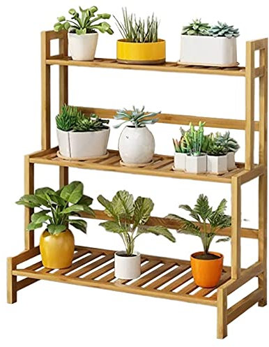 Étagère à plantes escalier Support de Porte Pots de Plante Fleurs Étagère à Fleurs support pour pots de fleurs, présentoir, échelle d'angle pour jardinière, balcon, terrasse ( Size : 70x33x72cm )