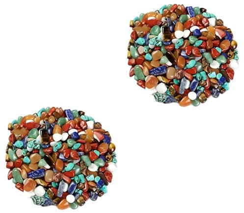 DOITOOL 2pièces De Petits Cristaux De Quartz Agate Jaune Œil De Tigre Turquoise Agate Rouge Et Aventurine Parfait pour Vos Projets Artisanat