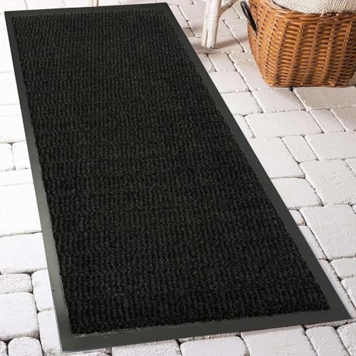 Non Slip Carpet Runners – Washable Hallway Runners with Rubber Backing – Low Profile, Dirt Trapper Durable Runner Rugs for Living , Hallway, Entryway, and Corridor - Long Runners for Narrow Spaces